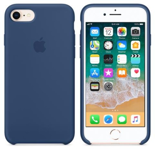 Apple Silicone case iPhone 8/7 Blue Cobalt